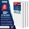 24 x 48 inch Stretched Canvas 12-Ounce Triple Primed, 3-Pack - Professional Artist Quality White Blank 3/4" Profile, 100% Cotton, Heavy-Weight Gesso